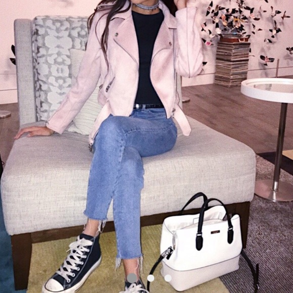 🎉🎉 SOLD 🎉🎉 Zara Faux Suede Pink Moro Jacket XS - Picture 4 of 7